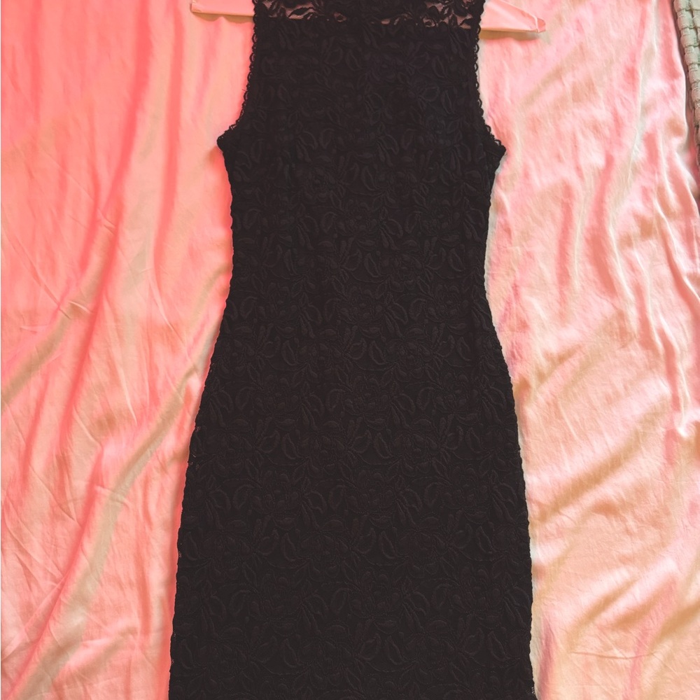 Elegant Black Lace Dress